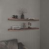 Floating Shelves 1.50" H, with 2 Shelf, Walnut