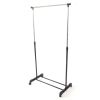 Portable Rolling Heavy Duty Stand Clothes Rack Single Hanging Garment Bar Hanger