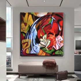 Hand Oil Painting In the Desert Abstract Original Abstract Painting Original Oil Painting Abstract Wall Art Canvas Living Room Decoration (Style: 02, size: 100x100cm)