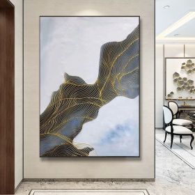 Handmade White Painting On Canvas Large Canvas Wall Art oOriginal Abstract Art Oversized Canvas Art Huge Wall Art Canvas Original Painting (Style: 06, size: 50x70cm)