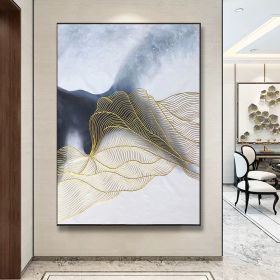 Handmade White Painting On Canvas Large Canvas Wall Art oOriginal Abstract Art Oversized Canvas Art Huge Wall Art Canvas Original Painting (Style: 05, size: 90x120cm)