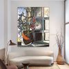 Handmade Oil Painting Picasso Style Oil Painting on Canvas Abstract Figurative Wall Art Original Handmade Artwork Home Office Decor Living Room Bedroo