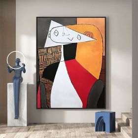 Handmade Oil Painting Picasso Style Oil Painting on Canvas Abstract Figurative Wall Art Original Handmade Artwork Home Office Decor Living Room Bedroo (Style: 10, size: 90x120cm)