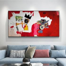 Extra handmade Large Graffiti Mural Style oil painting handmade Wall Art Urban Red Painting street art oil paintings Graffiti art oil painting Wall Ar (Style: 01, size: 60x120cm)