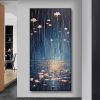 Hand Painted Oil Painting Original Rain Scenery Oil Painting on Canvas Large Modern Wall Art Custom Art Decor Abstract Landscape Painting Living room