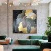 Hand Painted Oil Painting Humans Oil Painting Gold Leaf Painting Abstract Faces Painting Original Modern Painting Humans Unique Wall Paintings On Canv