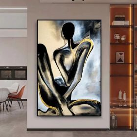 Handmade Nude Human Body Oil Paintings On Canvas Wall Art Decoration Modern Abstract Picture Home Entryway Living Room Bedroom Luxurious Decoration Pa (Style: 01, size: 60x90cm)