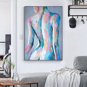 Handpainted large Sexy Naked Back Wall Art Sexy Girl woman Modern Abstract Nude Oil Painting on Canvas Home Entryway Living Room Bedroom Luxurious Dec (Style: 03, size: 150x220cm)