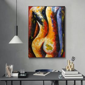 Handpainted large Sexy Naked Back Wall Art Sexy Girl woman Modern Abstract Nude Oil Painting on Canvas Home Entryway Living Room Bedroom Luxurious Dec (Style: 02, size: 150x220cm)