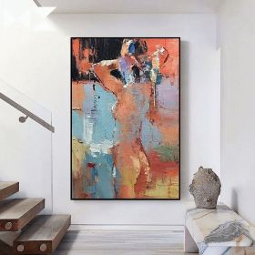 Handmade Hand Painted Oil Painting Wall Modern Abstract Painting Canvas Nude Lady Painting Home Entryway Living Room Bedroom Luxurious Decoration Pain (Style: 01, size: 90x120cm)
