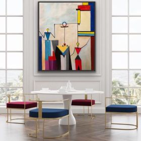 Handmade Oil Painting Abstract Painting Original Large Canvas Wall Art Expressionism Colorful Modern Painting Wall Art on Canvas (Style: 01, size: 150x220cm)
