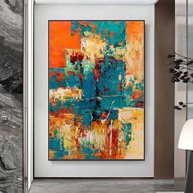 Handmade Oil Painting Thick Texture Modern Abstract Oil Paintings On Canvas Wall Art Living Room Hallway Bedroom Decorative Painting (Style: 01, size: 100x150cm)