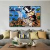 Hand Painted Oil Painting Modern Abstract Painting Alec Monopoly Street Art Money Canvas Painting Living Room Hallway Bedroom Luxurious Decorative Pai