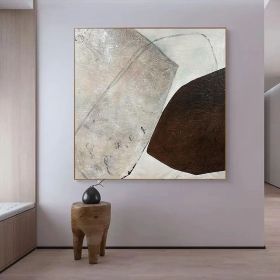 Original Oversize Acrylic Oli Painting Large Picture Wall Art Colorful Hand Painted Abstract (Style: 01, size: 60x60cm)