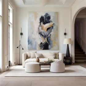 Original Wall Art Abstract Lady Framed abstract portrait painting Woman painting lovers art Woman face Canvas Art abstract woman art (Style: 01, size: 50x70cm)