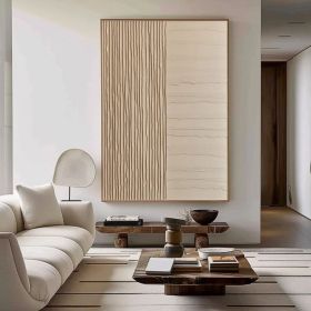Large beige Wabi-Sabi mural decoration beige 3D texture painting beige minimalist art beige abstract art painting modern wall art decoration (Style: 01, size: 50x70cm)