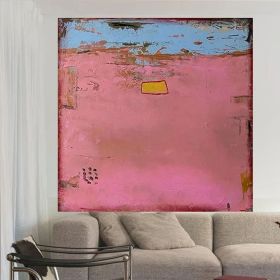 Abstract Art Original Wall Art Boho Wall Fashion painting Decor Rainbow Oil Painting Original Painting Neon Wall Art (Style: 01, size: 120x120cm)