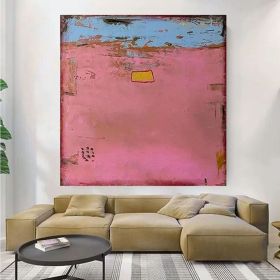 Abstract Art Original Wall Art Boho Wall Fashion painting Decor Rainbow Oil Painting Original Painting Neon Wall Art (Style: 01, size: 50x50cm)