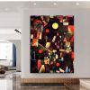 Hand Oil Painting Full Moon Abstract Original Abstract Painting Original Oil Painting Abstract Wall Art Canvas Living Room Decoration