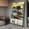 Handmade Oil Painting Picasso Style Oil Painting on Canvas Abstract Figurative Wall Art Original Handmade Artwork Home Office Decor Living Room Bedroo