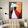 Handmade Oil Painting Picasso Style Oil Painting on Canvas Abstract Figurative Wall Art Original Handmade Artwork Home Office Decor Living Room Bedroo