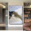 Handmade White Painting On Canvas Large Canvas Wall Art oOriginal Abstract Art Oversized Canvas Art Huge Wall Art Canvas Original Painting