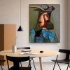 Handmade Oil Painting Picasso Style Oil Painting on Canvas Abstract Figurative Wall Art Original Handmade Artwork Home Office Decor Living Room Bedroo