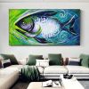Hand Painted Oil Painting Horizontal Abstract Animals Modern Rolled Canvas Living Room Hallway Bedroom Luxurious Decorative Painting