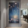 Hand Painted Oil Painting Original Rain Scenery Oil Painting on Canvas Large Modern Wall Art Custom Art Decor Abstract Landscape Painting Living room