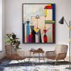 Handmade Oil Painting Abstract Painting Original Large Canvas Wall Art Expressionism Colorful Modern Painting Wall Art on Canvas