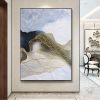 Handmade White Painting On Canvas Large Canvas Wall Art oOriginal Abstract Art Oversized Canvas Art Huge Wall Art Canvas Original Painting