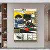 Handmade Oil Painting Picasso Style Oil Painting on Canvas Abstract Figurative Wall Art Original Handmade Artwork Home Office Decor Living Room Bedroo