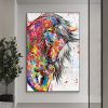 Oil Painting Handmade Hand Painted Wall Art Mintura Modern Abstract Horse Animal Home Living Room hallway bedroom luxurious decorative painting