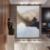 Handmade White Painting On Canvas Large Canvas Wall Art oOriginal Abstract Art Oversized Canvas Art Huge Wall Art Canvas Original Painting