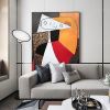 Handmade Oil Painting Picasso Style Oil Painting on Canvas Abstract Figurative Wall Art Original Handmade Artwork Home Office Decor Living Room Bedroo