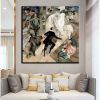 Hand Oil PaintingThe Cafe Abstract Original Abstract Painting Original Oil Painting Abstract Wall Art Canvas Living Room Decoration